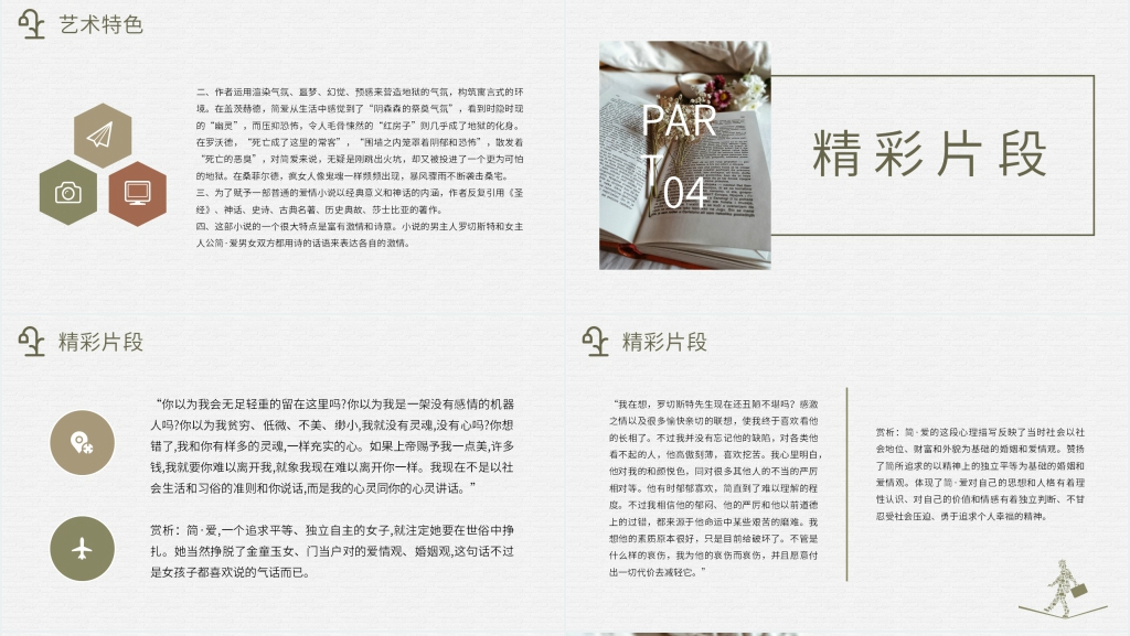 简爱经典导读PPT模板 简爱经典导读PPT模板