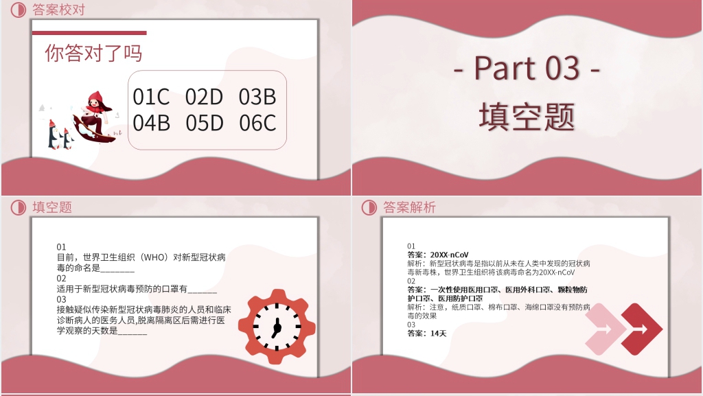 学生口罩专业知识竞赛PPT模板 学生口罩专业知识竞赛PPT模板
