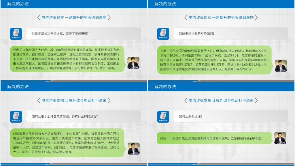 全民反诈反电信诈骗PPT模板 全民反诈反电信诈骗PPT模板