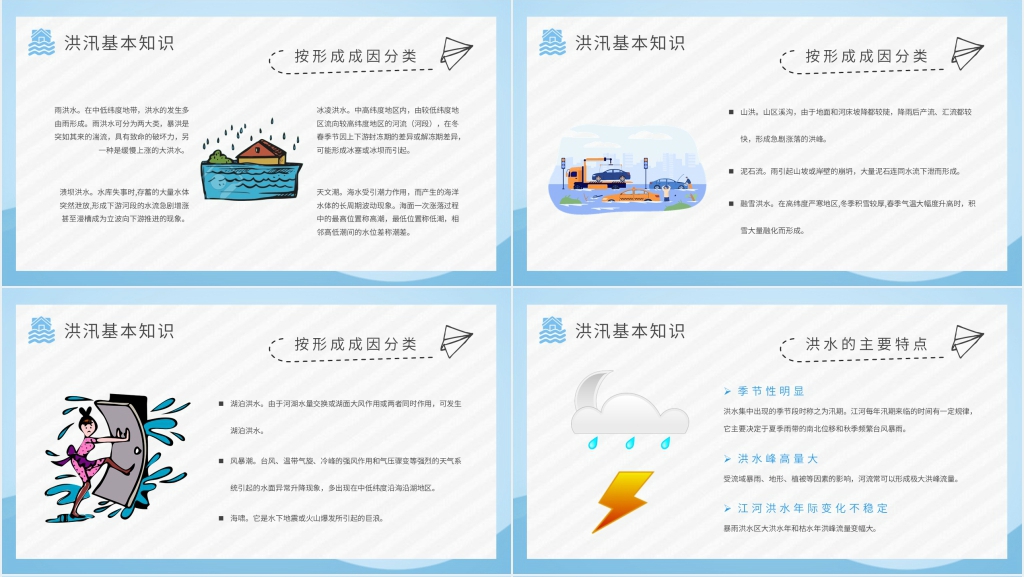 大学生防洪防汛安全知识PPT模板 大学生防洪防汛安全知识PPT模板