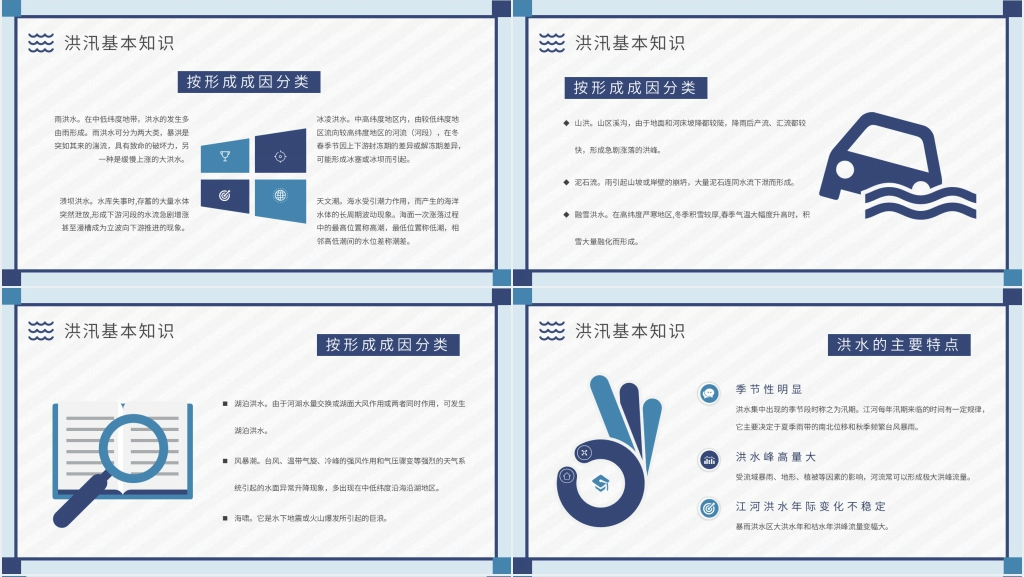 防洪防汛安全培训资料PPT模板 防洪防汛安全培训资料PPT模板