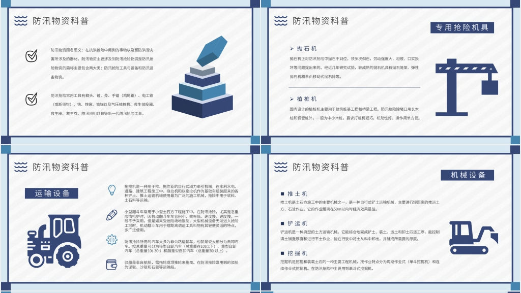 防洪防汛安全培训资料PPT模板 防洪防汛安全培训资料PPT模板