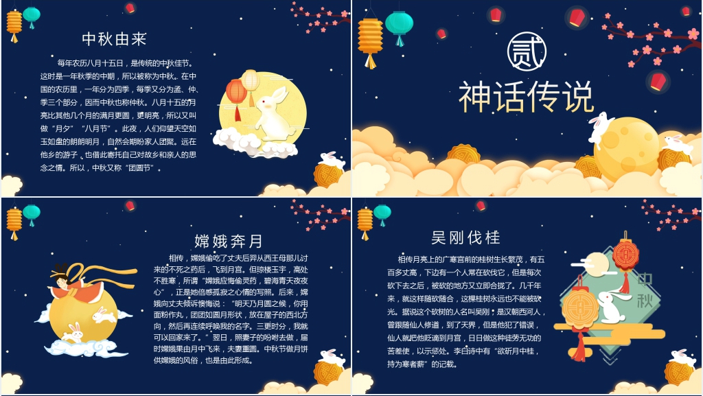 中秋味浓情更浓PPT模板 中秋味浓情更浓PPT模板