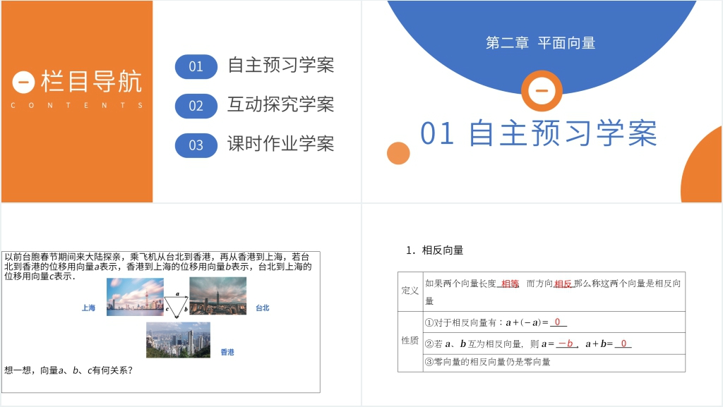 高一年级下册《向量减法运算及其几何意义》PPT课件 高一年级下册《向量减法运算及其几何意义》PPT课件