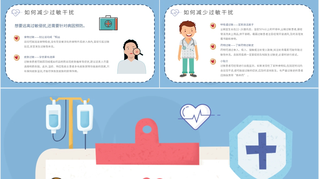 病患过敏急救安全知识PPT模板 病患过敏急救安全知识PPT模板