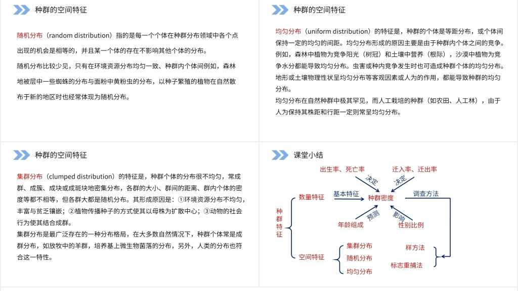人教版高二生物必修三《种群的特征》教学PPT课件
