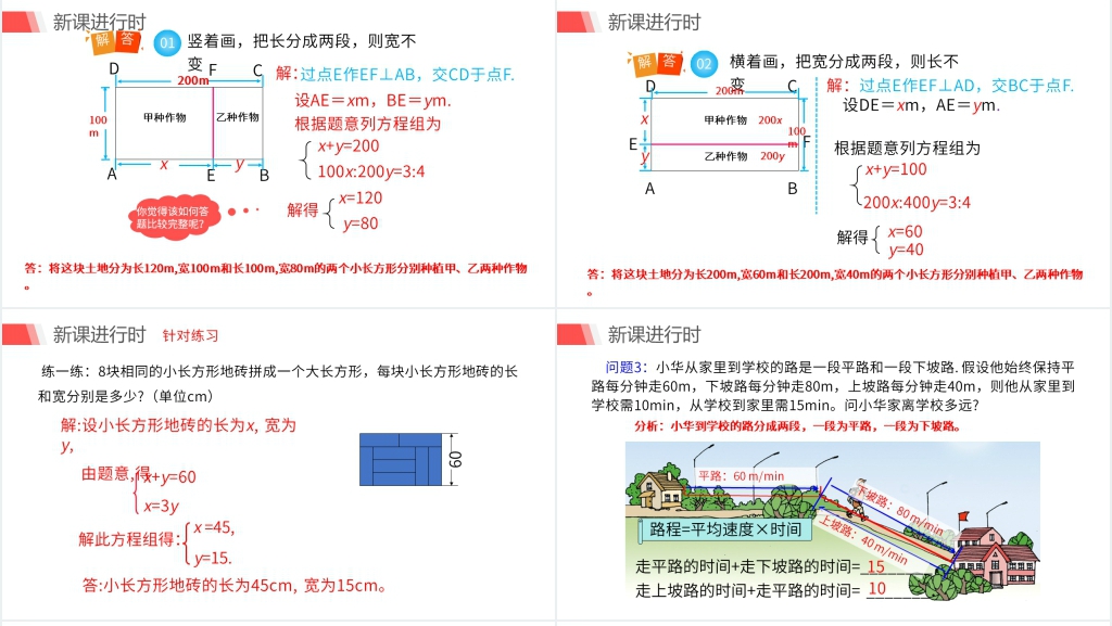 初中初一数学《利用二元一次方程组解决实际问题》PPT课件 初中初一数学《利用二元一次方程组解决实际问题》PPT课件