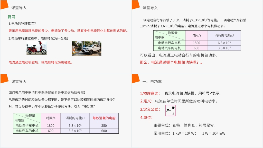 人教版九年级初三物理《电功率第一课时》第一课时PPT课件 人教版九年级初三物理《电功率第一课时》第一课时PPT课件