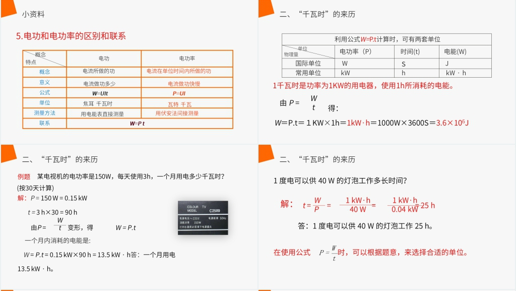 人教版九年级初三物理《电功率第一课时》第一课时PPT课件 人教版九年级初三物理《电功率第一课时》第一课时PPT课件