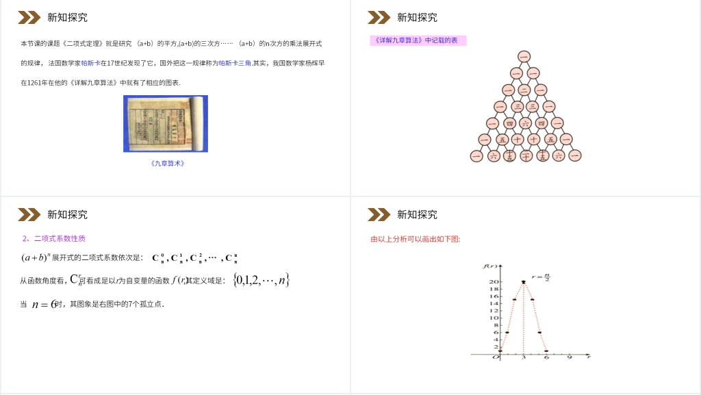人教版高中数学选修2-3《“杨辉三角”与二项式系数的性质》PPT课件