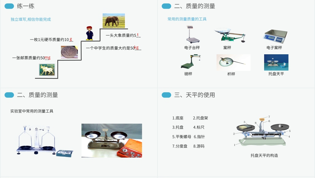 人教版八年级初二物理上册《质量》讲解PPT课件 人教版八年级初二物理上册《质量》讲解PPT课件