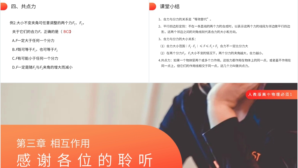 人教版高一物理必修1《力的合成》PPT课件 人教版高一物理必修1《力的合成》PPT课件