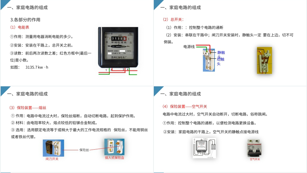 人教版九年级初三物理《家庭电路》PPT课件 人教版九年级初三物理《家庭电路》PPT课件