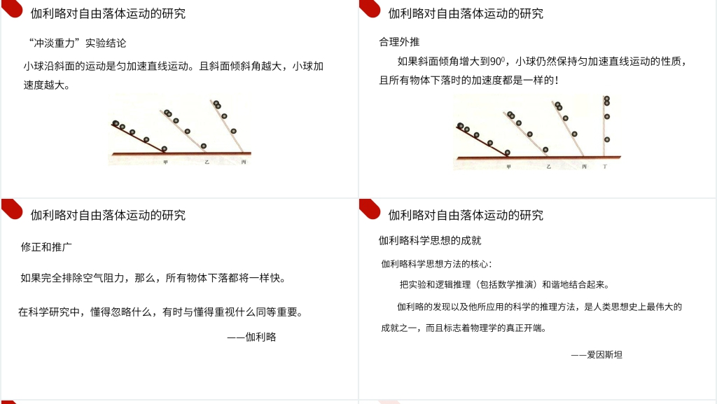 人教版高一物理必修1《自由落体运动》PPT课件 人教版高一物理必修1《自由落体运动》PPT课件