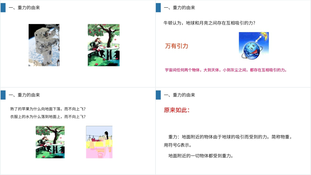 人教版八年级初二物理下册《重力》PPT课件 人教版八年级初二物理下册《重力》PPT课件