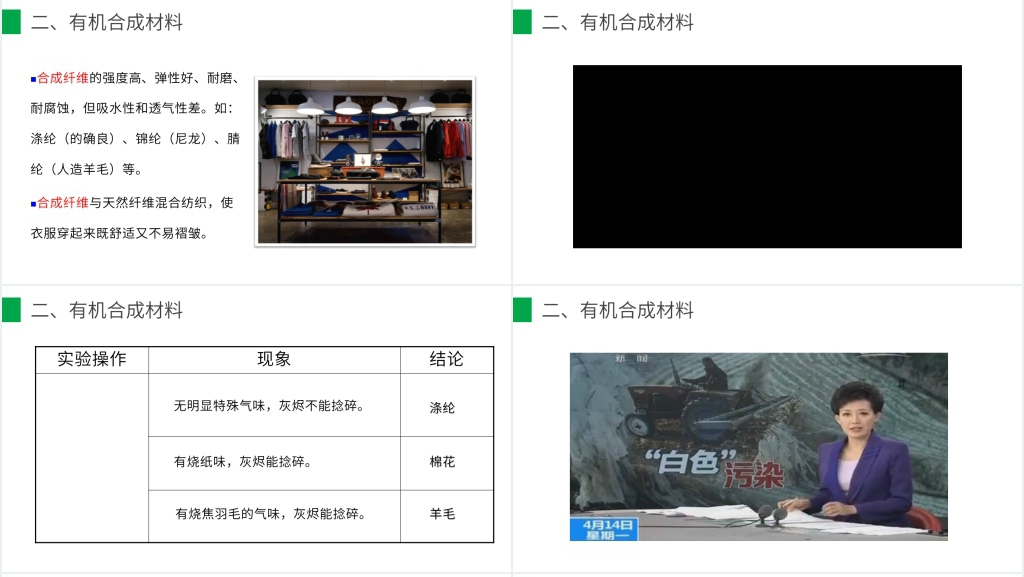 九年级初三下册《有机合成材料》课程教学PPT课件 九年级初三下册《有机合成材料》课程教学PPT课件