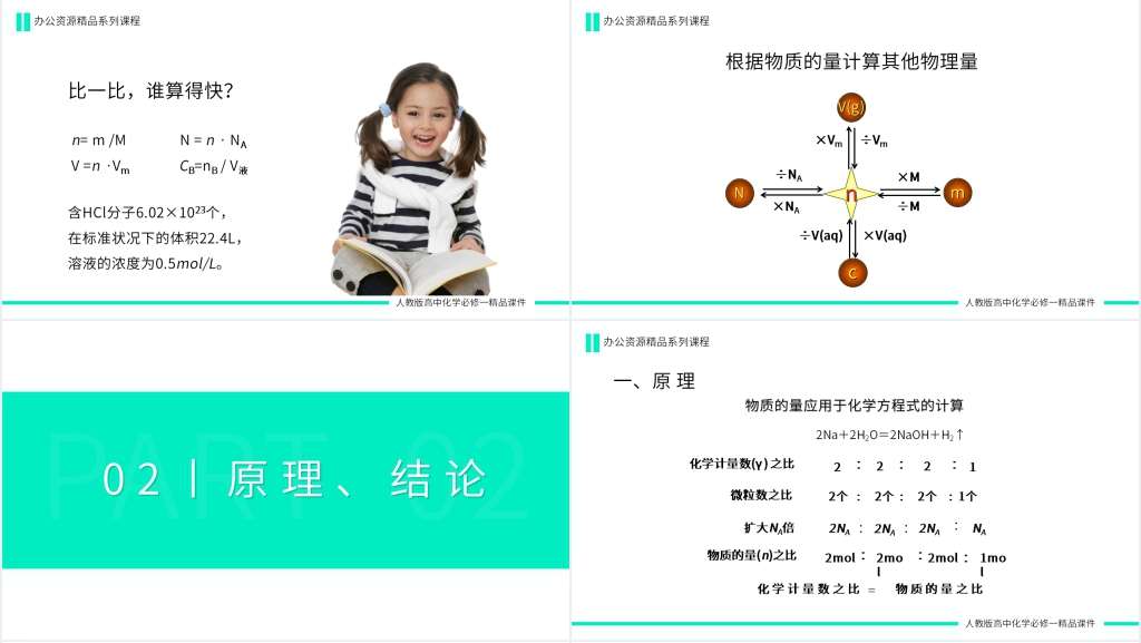 高一必修一《质的量在化学方程式中的应用》PPT课件 高一必修一《质的量在化学方程式中的应用》PPT课件