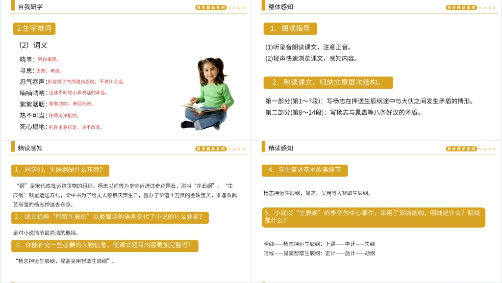 人教版九年级上册语文《智取生辰纲》教学教案PPT课件 人教版九年级上册语文《智取生辰纲》教学教案PPT课件