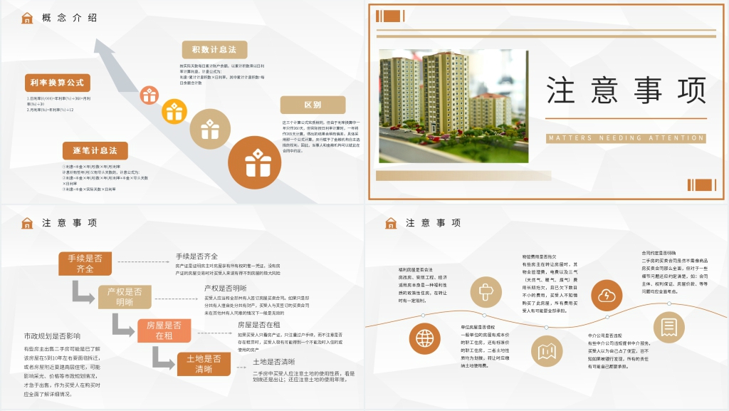 简洁二手房交易流程培训PPT模板 简洁二手房交易流程培训PPT模板