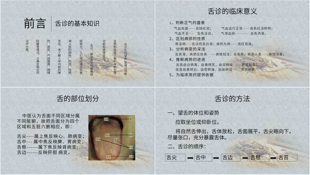 中医舌诊完全图解PPT课件 中医舌诊完全图解PPT课件