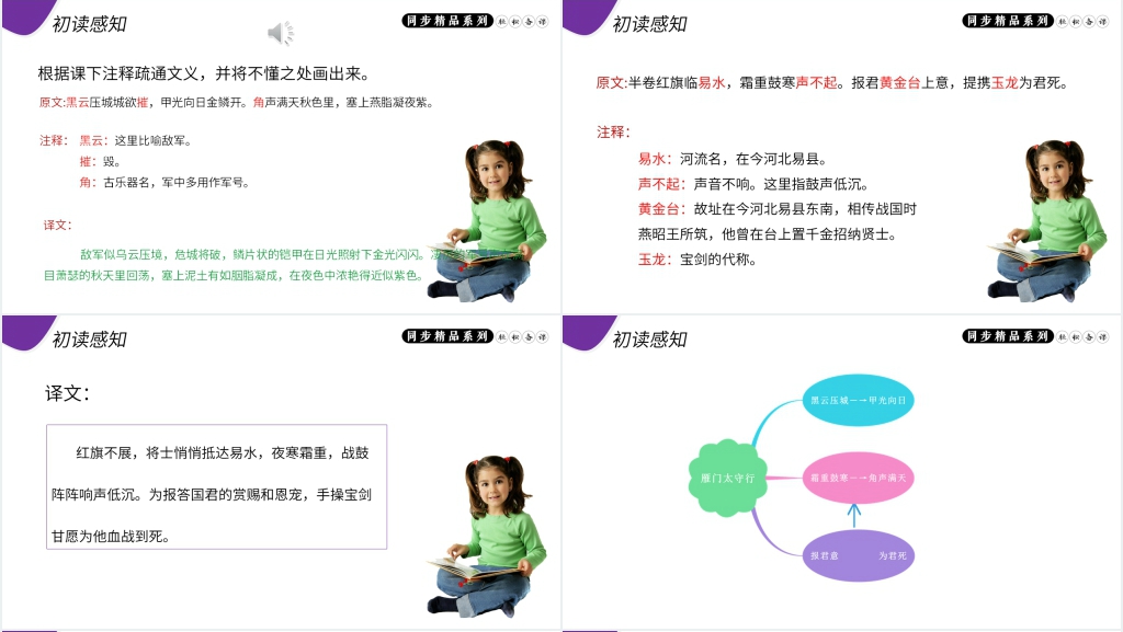 人教版八年级语文上册《雁门太守行》教案PPT课件 人教版八年级语文上册《雁门太守行》教案PPT课件