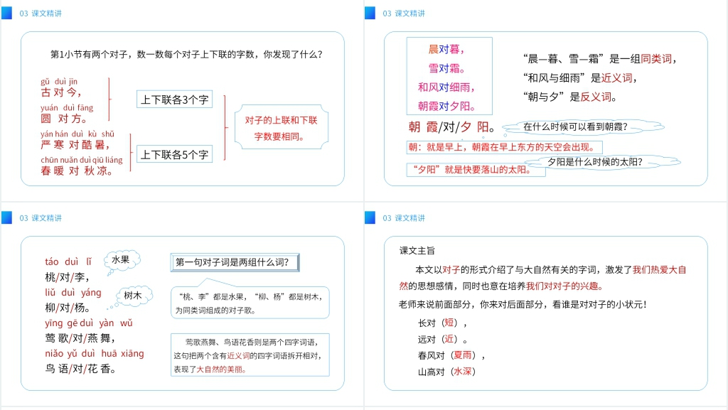 小学一年级语文下册《古对今》PPT课件 小学一年级语文下册《古对今》PPT课件