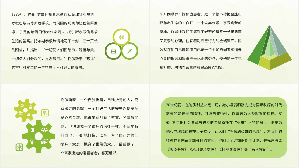名著阅读名人传PPT模板 名著阅读名人传PPT模板