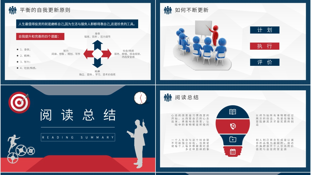 读高效能人士的七个习惯PPT模板 读高效能人士的七个习惯PPT模板