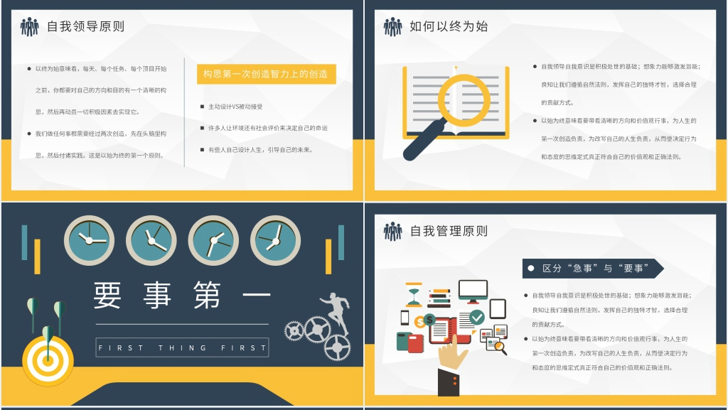 高效能人士的七个习惯公开课PPT模板 高效能人士的七个习惯公开课PPT模板