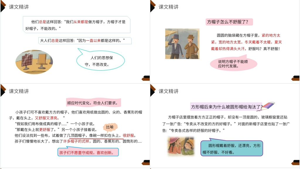 小学三年级语文下册第八单元《方帽子店》PPT课件 小学三年级语文下册第八单元《方帽子店》PPT课件