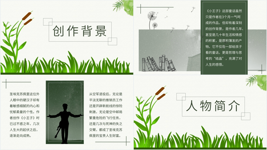 名著小王子PPT模板 名著小王子PPT模板