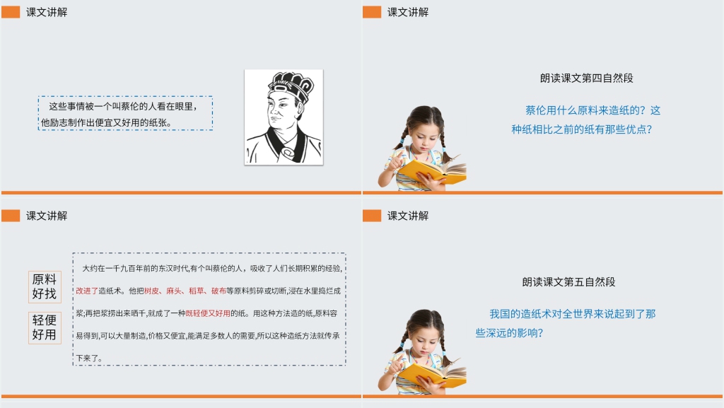 小学三年级语文下册第三单元《纸的发明》PPT课件 小学三年级语文下册第三单元《纸的发明》PPT课件