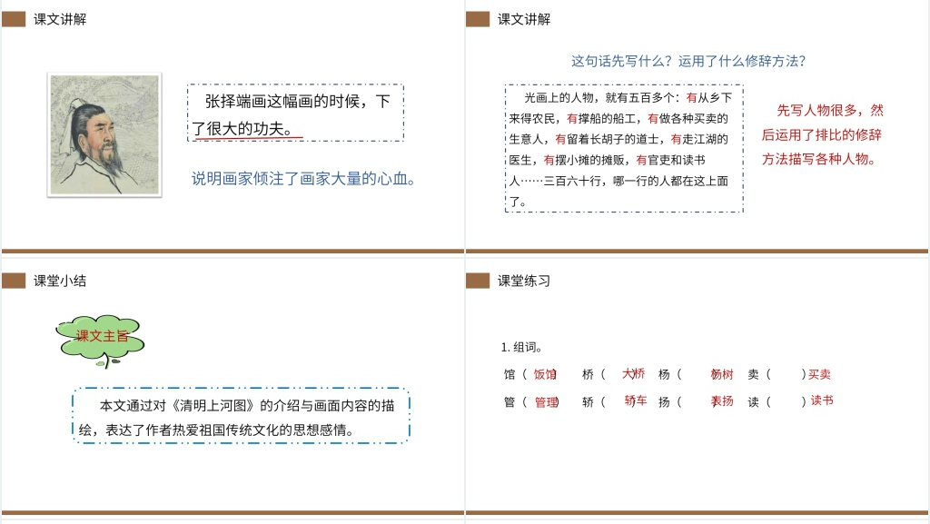 小学三年级语文下册第三单元《一幅名扬中外的画》教案PPT课件 小学三年级语文下册第三单元《一幅名扬中外的画》教案PPT课件
