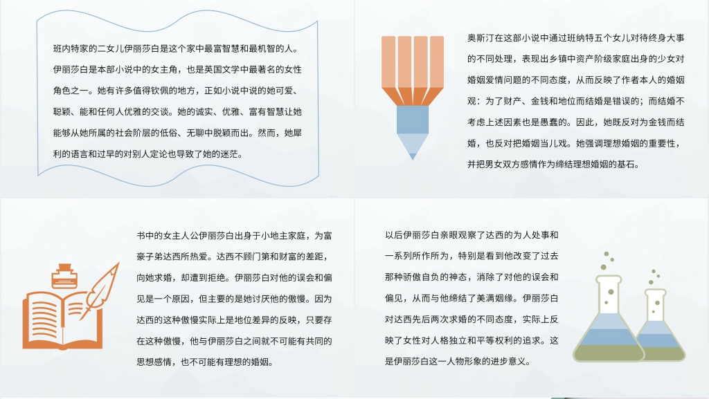 傲慢与偏见中文PPT模板 傲慢与偏见中文PPT模板