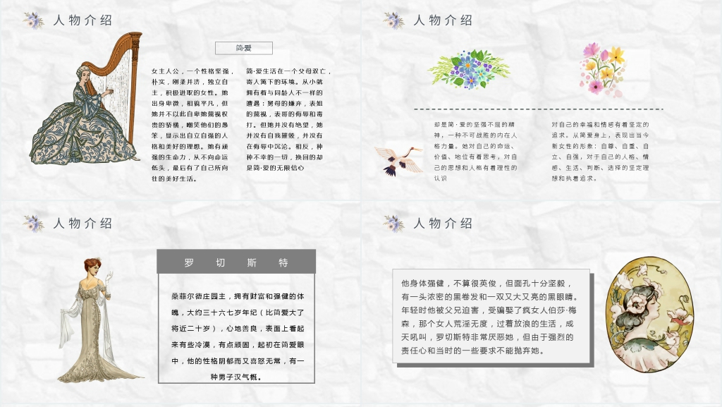 简爱读书报告PPT模板 简爱读书报告PPT模板