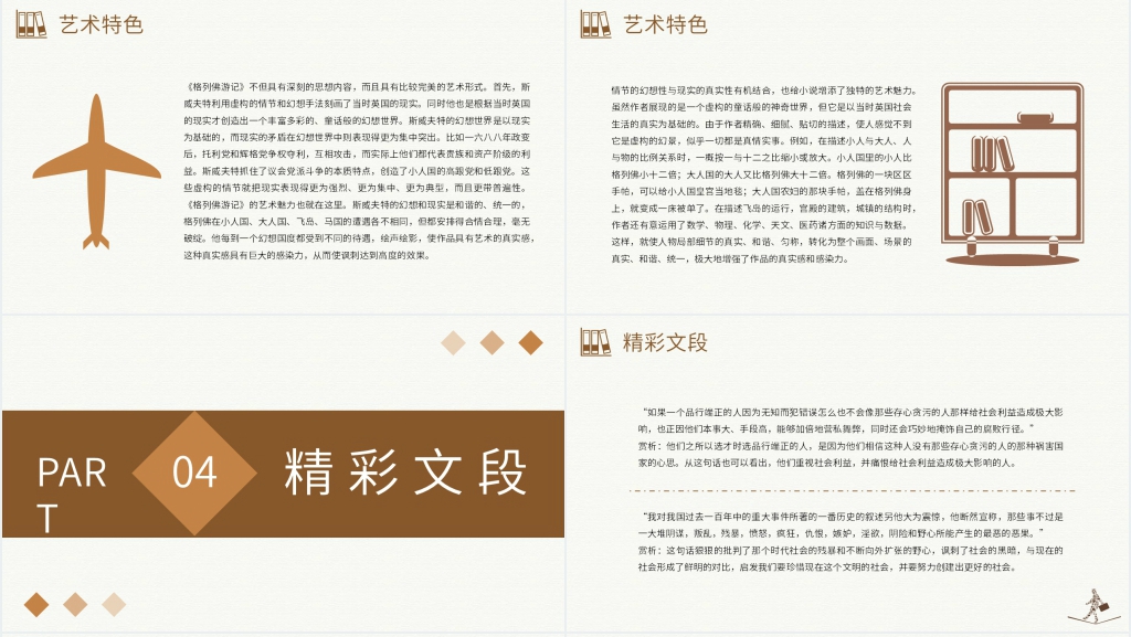 格列佛游记故事分享会PPT模板 格列佛游记故事分享会PPT模板