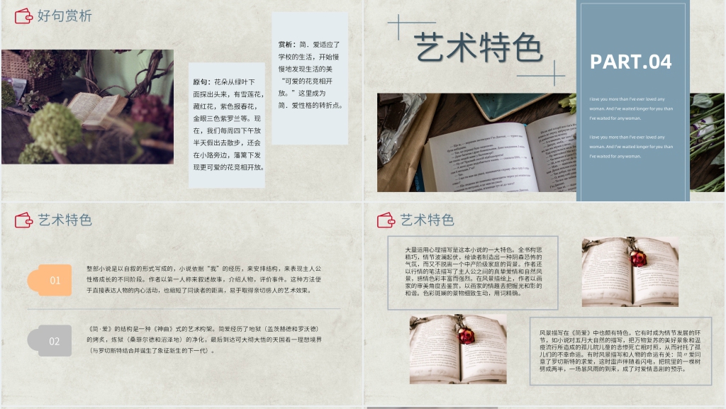 简爱导读PPT模板 简爱导读PPT模板