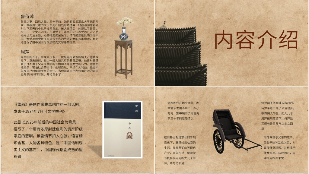 话剧《雷雨》公开课PPT课件 话剧《雷雨》公开课PPT课件