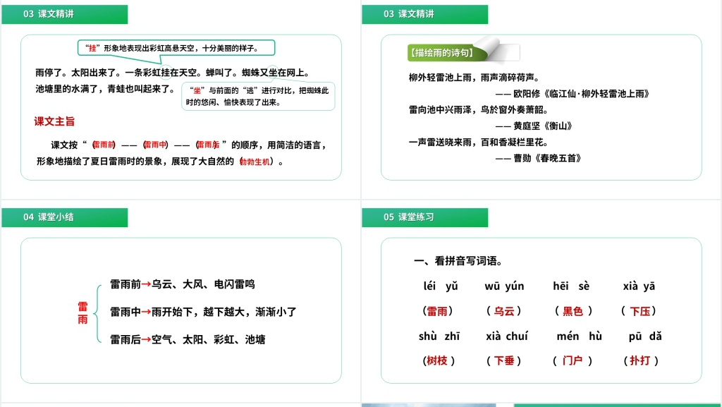 《雷雨》教案PPT课件 《雷雨》教案PPT课件