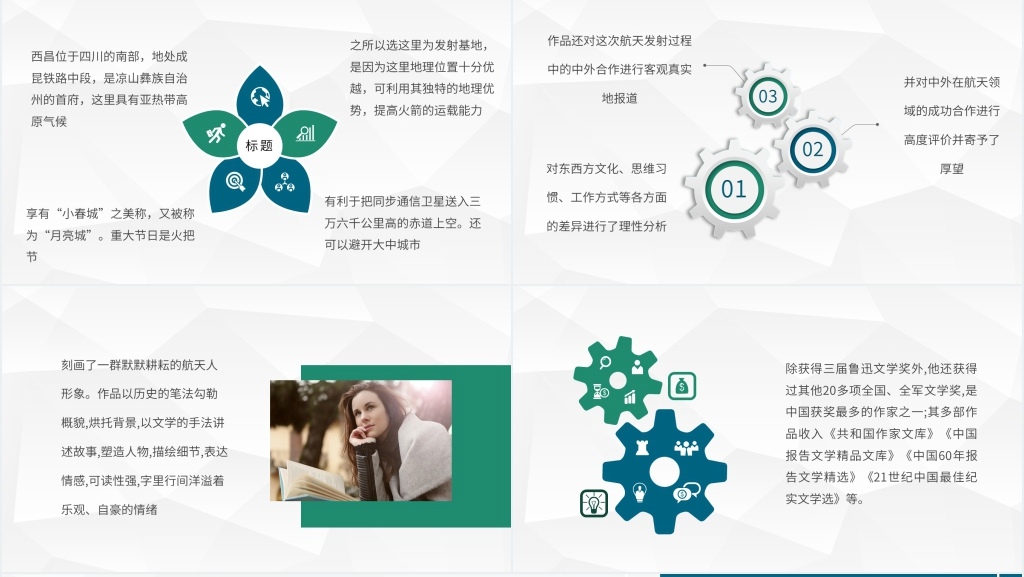 飞向太空港名著PPT模板