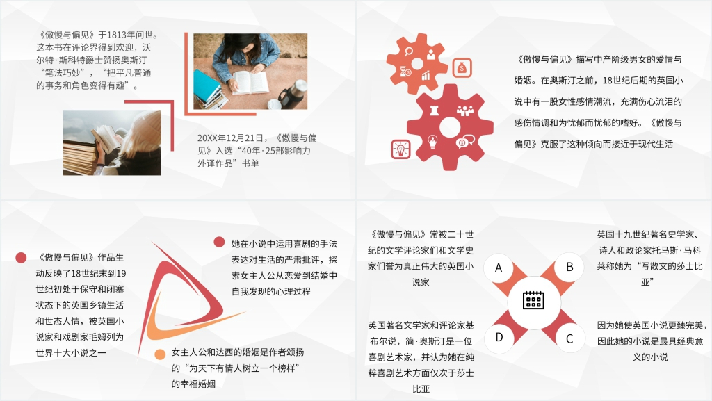 傲慢与偏见读书笔记PPT模板 傲慢与偏见读书笔记PPT模板
