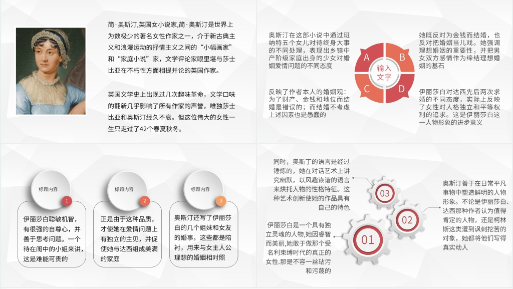 傲慢与偏见读书笔记PPT模板 傲慢与偏见读书笔记PPT模板
