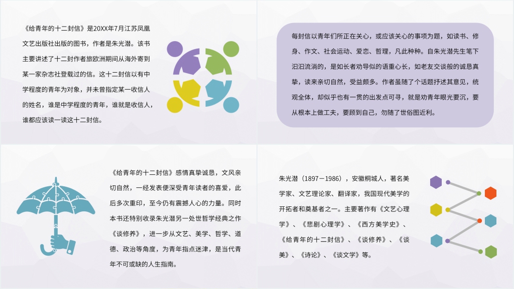 给青年的十二封信名著PPT模板 给青年的十二封信名著PPT模板