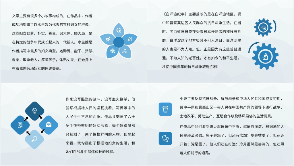 白洋淀纪事读书交流会PPT模板 白洋淀纪事读书交流会PPT模板
