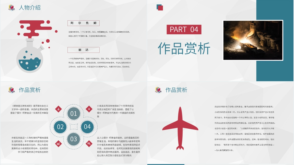读书分享会钢铁是怎样炼成的PPT模板 读书分享会钢铁是怎样炼成的PPT模板
