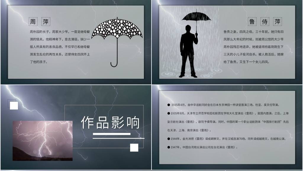 曹禺《雷雨》公开课PPT课件