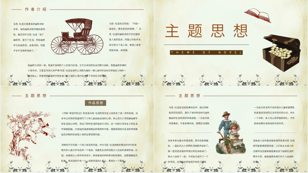 精美汤姆索亚历险记PPT模板 精美汤姆索亚历险记PPT模板