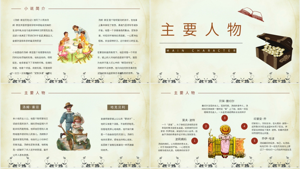 精美汤姆索亚历险记PPT模板 精美汤姆索亚历险记PPT模板