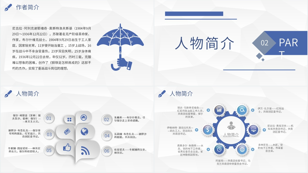 钢铁是怎样炼成的主题PPT模板 钢铁是怎样炼成的主题PPT模板