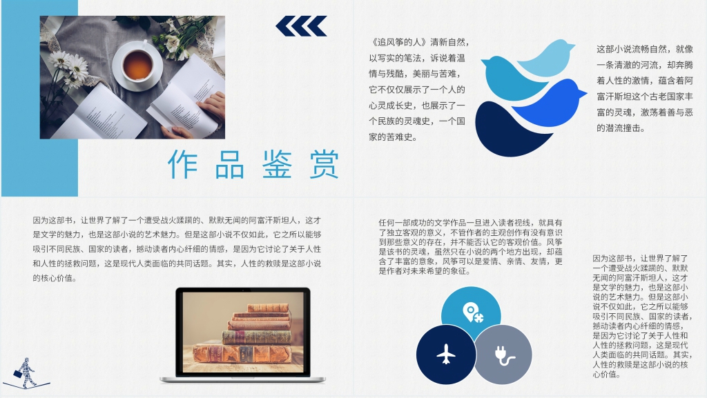 追风筝的人推荐书目PPT模板 追风筝的人推荐书目PPT模板